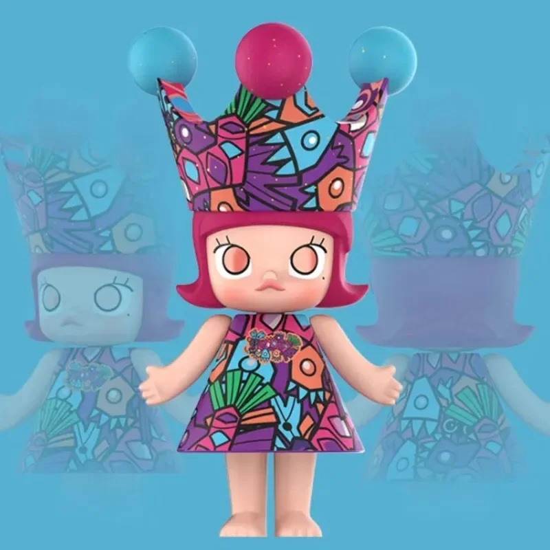 POP MART Original and Genuine Product  MEGA MOLLY ROYAL 400% Meilin Jia Chen Big Child Blind Box, Exquisite Decorative Gift