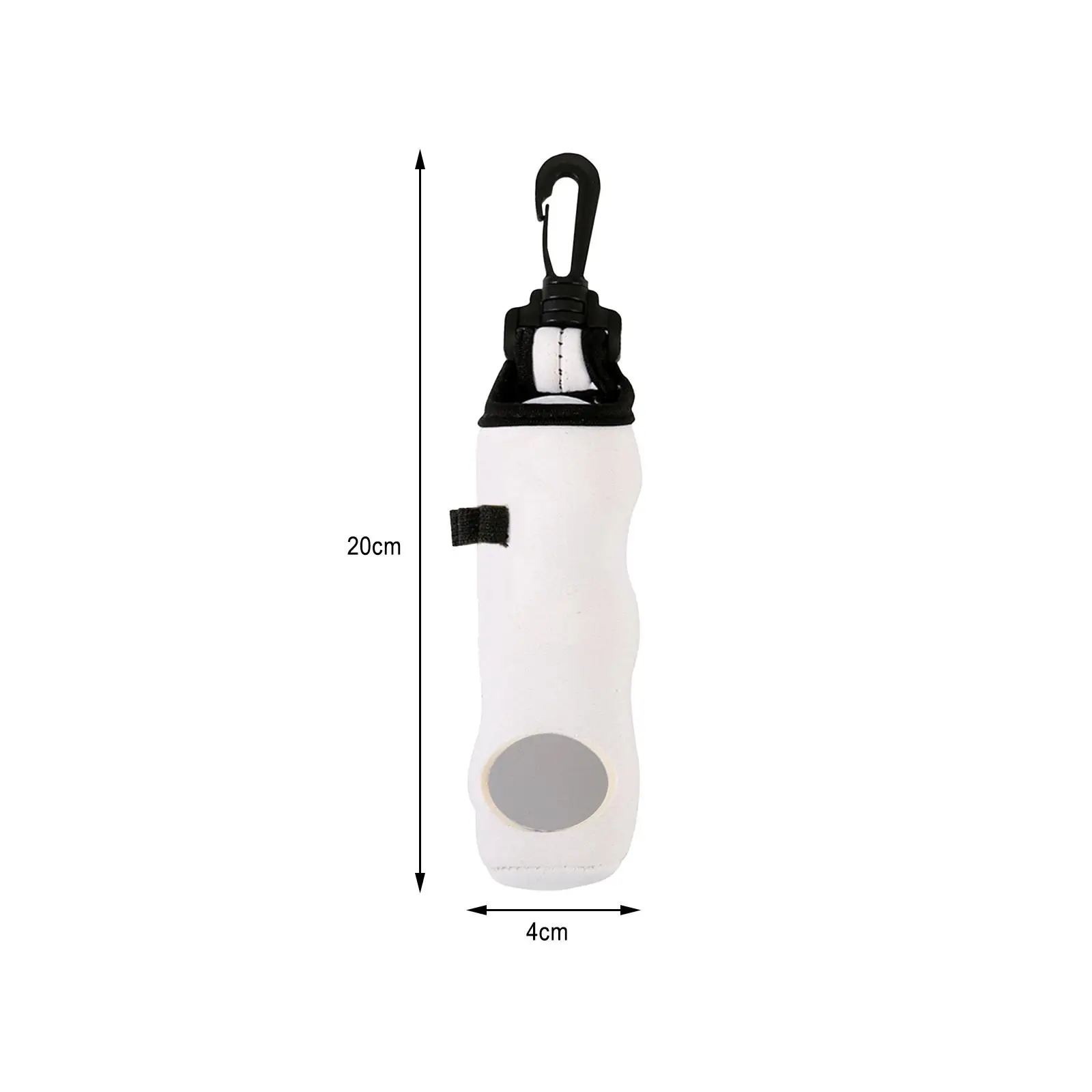 Clip de Bolsillo para Pelotas de Golf Duradero, Bolsa de Neopreno de Gran Capacidad para Herramientas y Práctica de Golf