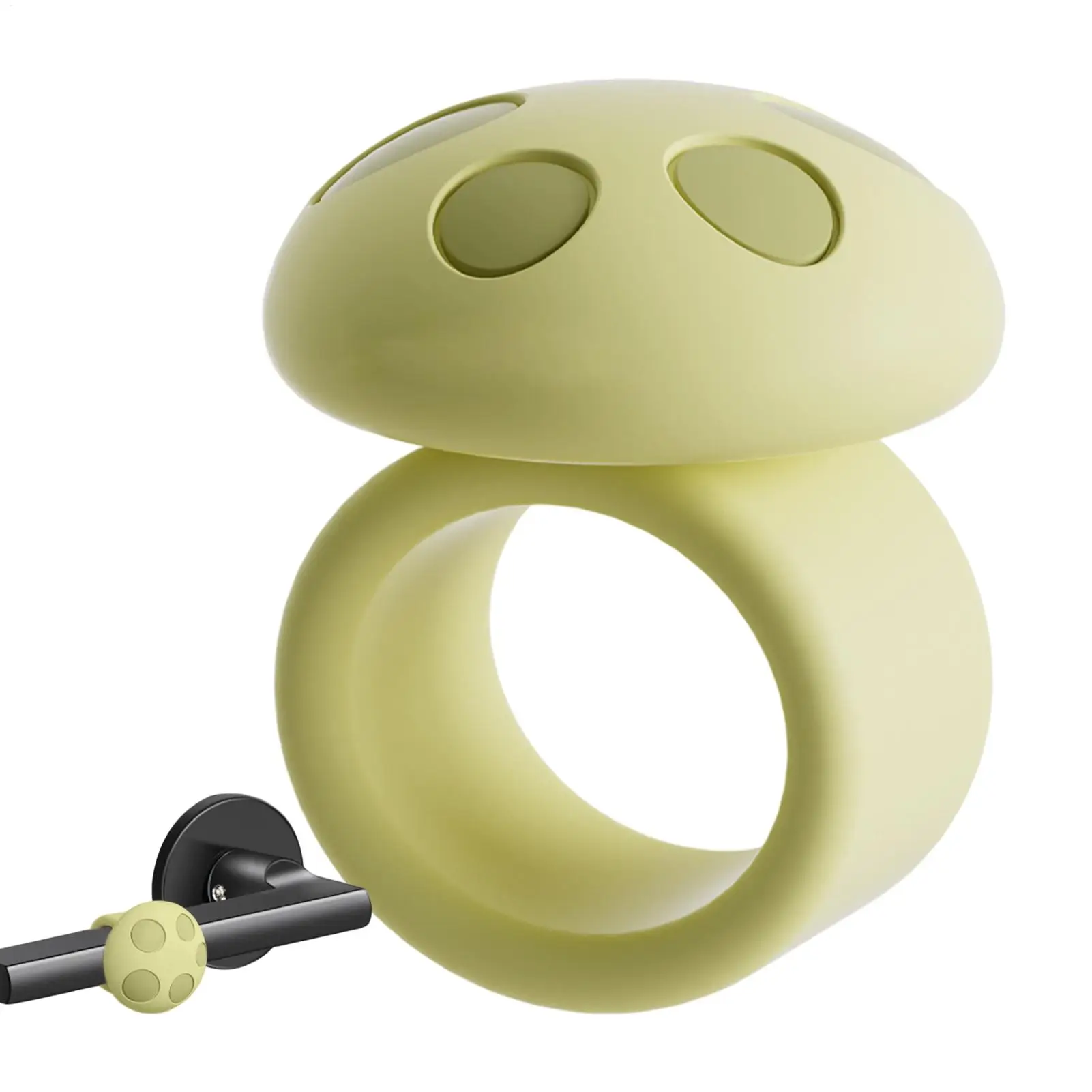 Handle Door Stopper Silicone Mute Handle Buffer Pad Non-Punch O-shaped Anti-Collision Protected Pad Wall Protector Accessories ﻿