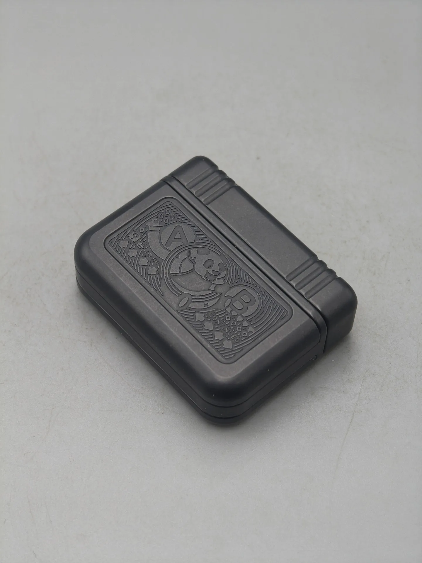 Used EDC Acedc Zirconium Panda Cassette, Rare Version, Composite Mechanical Push Card Edc Metal Decompression