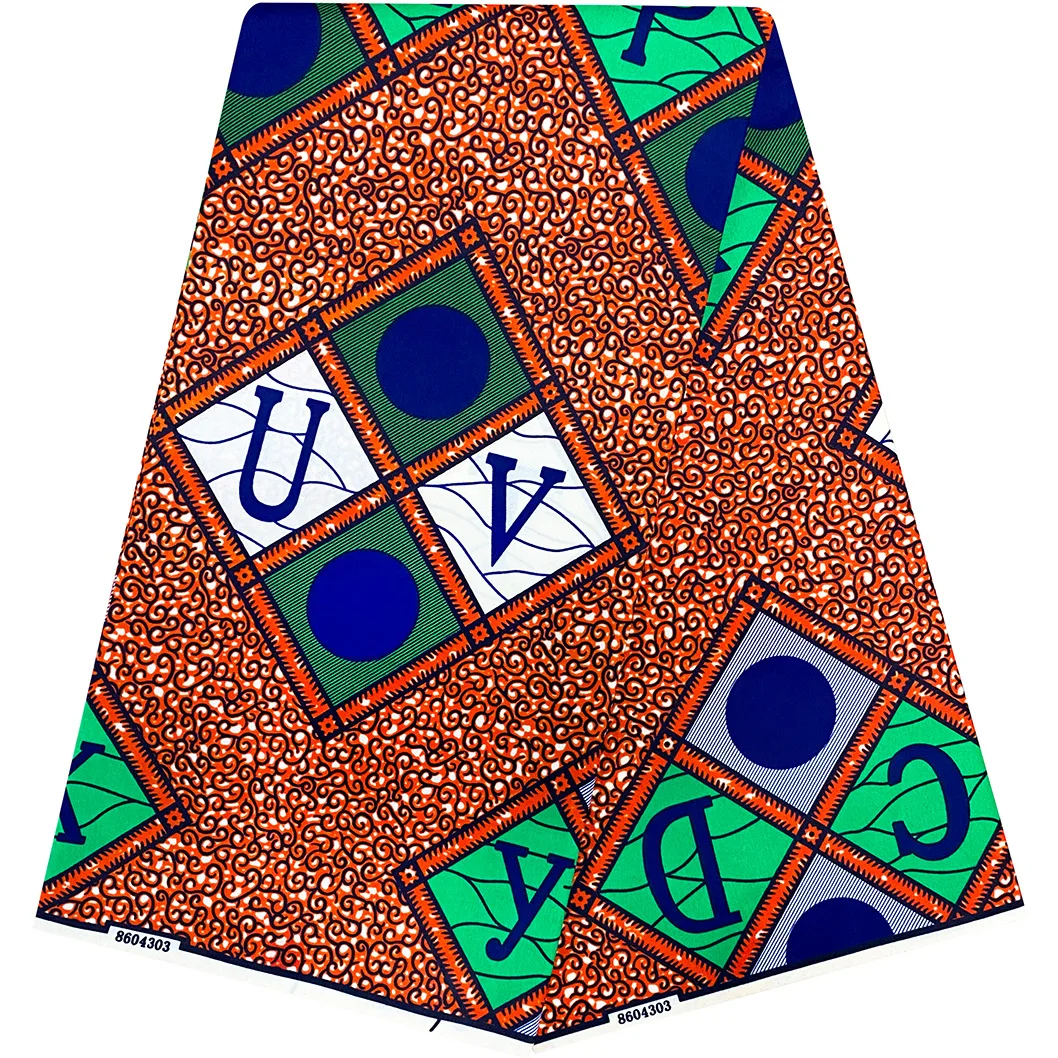 

Ткань для одежды Dutch Wax, 100% полиэстер, африканский анкара, оптом для швейных фабрик