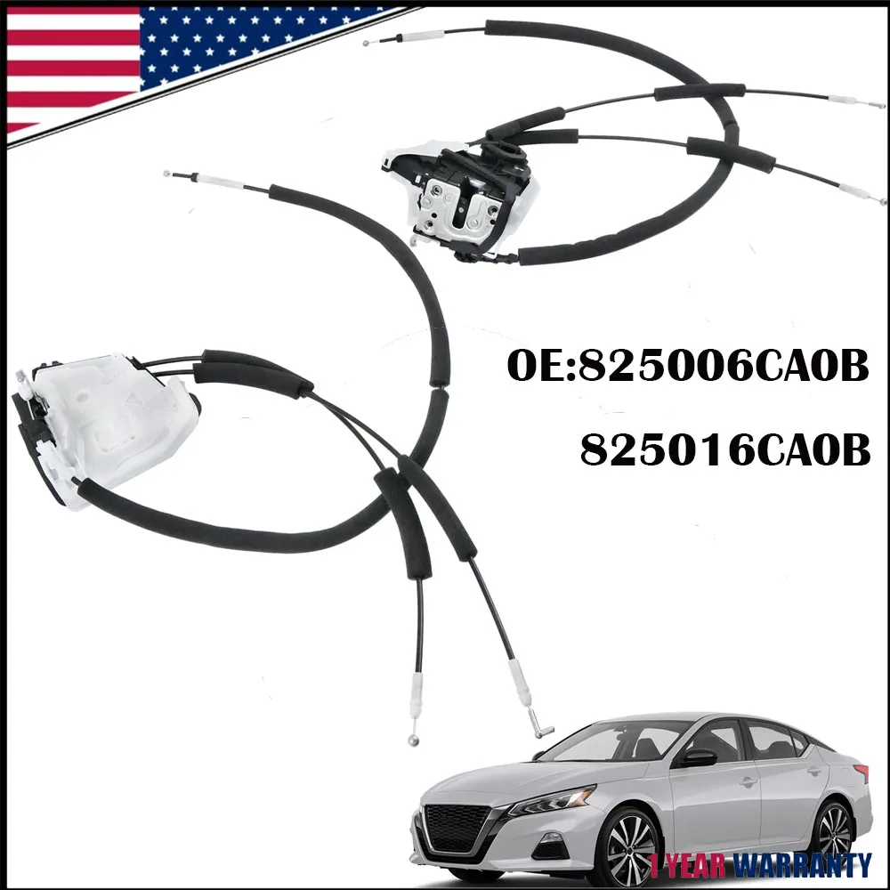 

1Pair New Quality Car Door Lock Latch Actuator Rear Left Right 825006CA0B 825016CA0B For Nissan Altima 2019-2024 Car Accessories