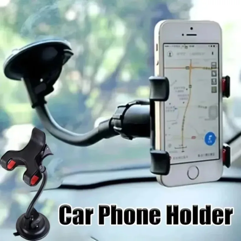 حامل هاتف السيارة العالمي لوحة القيادة الزجاج الأمامي 360 ° دوران الهاتف المحمول جبل كسول قوس الملاحة المرنة حامل الملحقات #2
