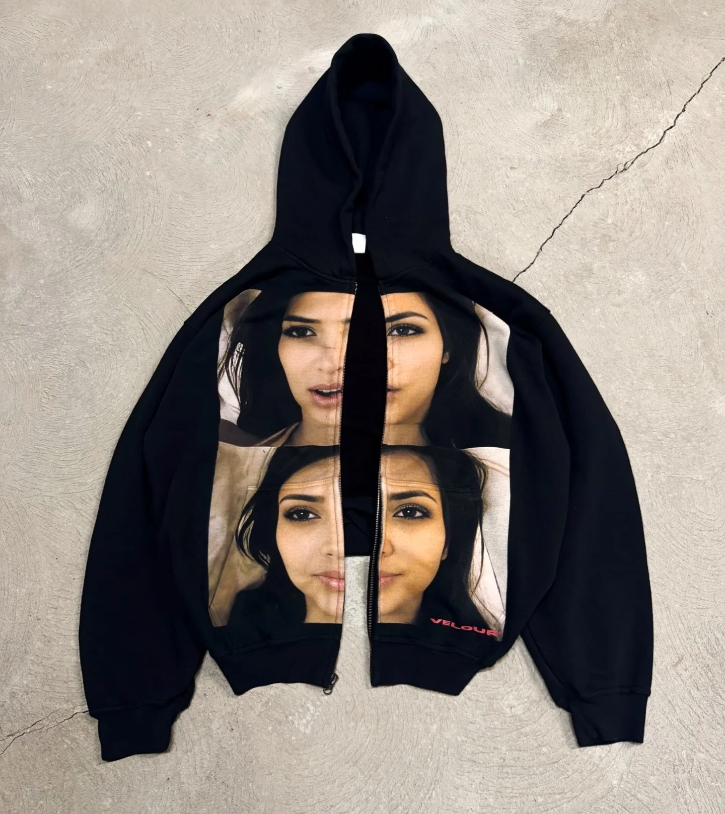 Sweat à capuche surdimensionné unisexe de style Y2K