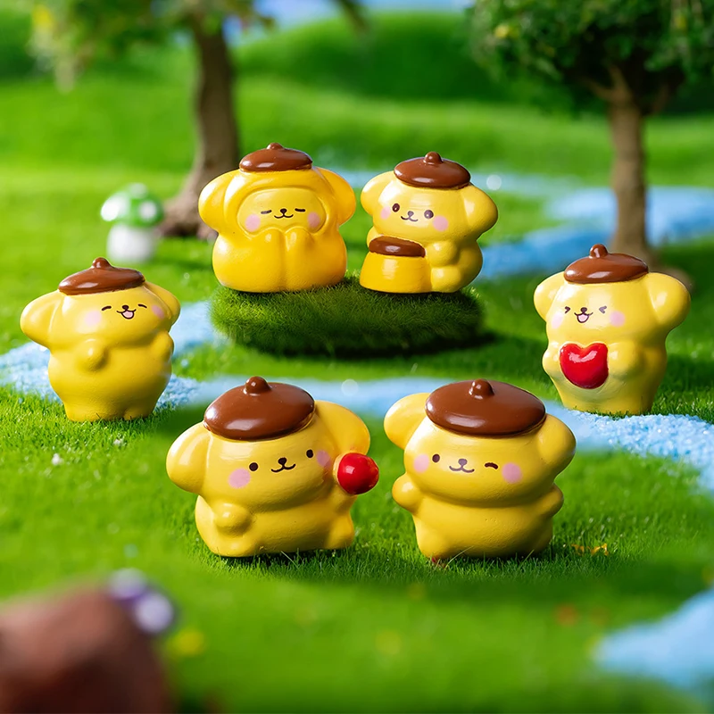 Micro Landscape Miniature Figurines Cute Jelly Dog Animal Resin Ornament DIY Accessories Home Decoration