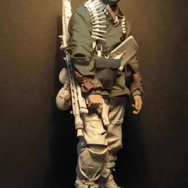 1/16 الراتنج الجندي عدة اليدوية تمثال مصغر نموذج أبيض ثلاثية الأبعاد مطبوعة لعبة مجسمة المفكك غير مصبوغ Gk إعطاء الأصدقاء هدية