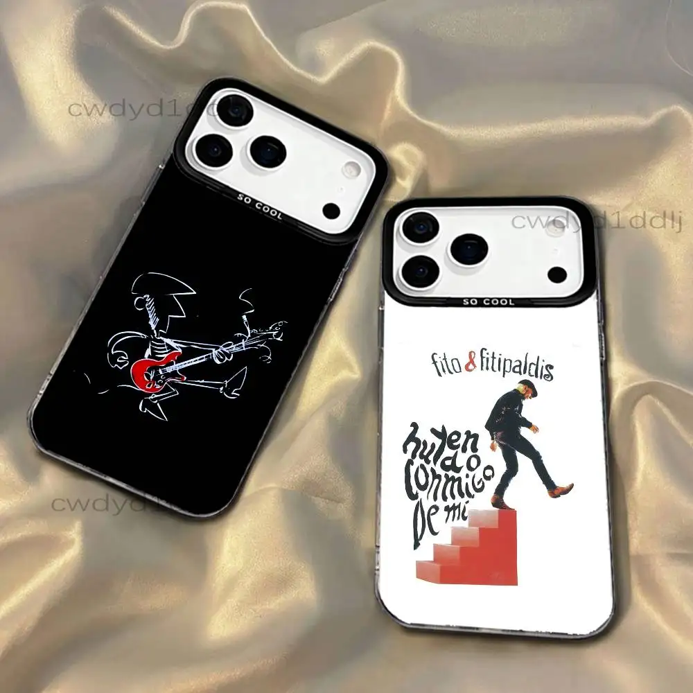 

F-Fito Fitipaldis For iPhone 17,16,15,14,13,12,X,8,Pro,Max,Plus,SE4,Air,Mini Black IMD Matte Case