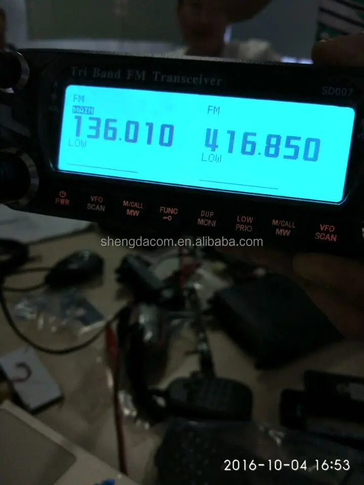 144/220/430mhz Triple Bands Mobile Car Radio With Many Colours Display Bigger Screen And Relay Station Function