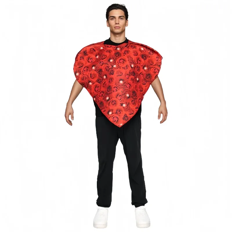 Fantasia de Cupido Rosa do Dia dos Namorados Halloween Heart Festival Role-play Outfit