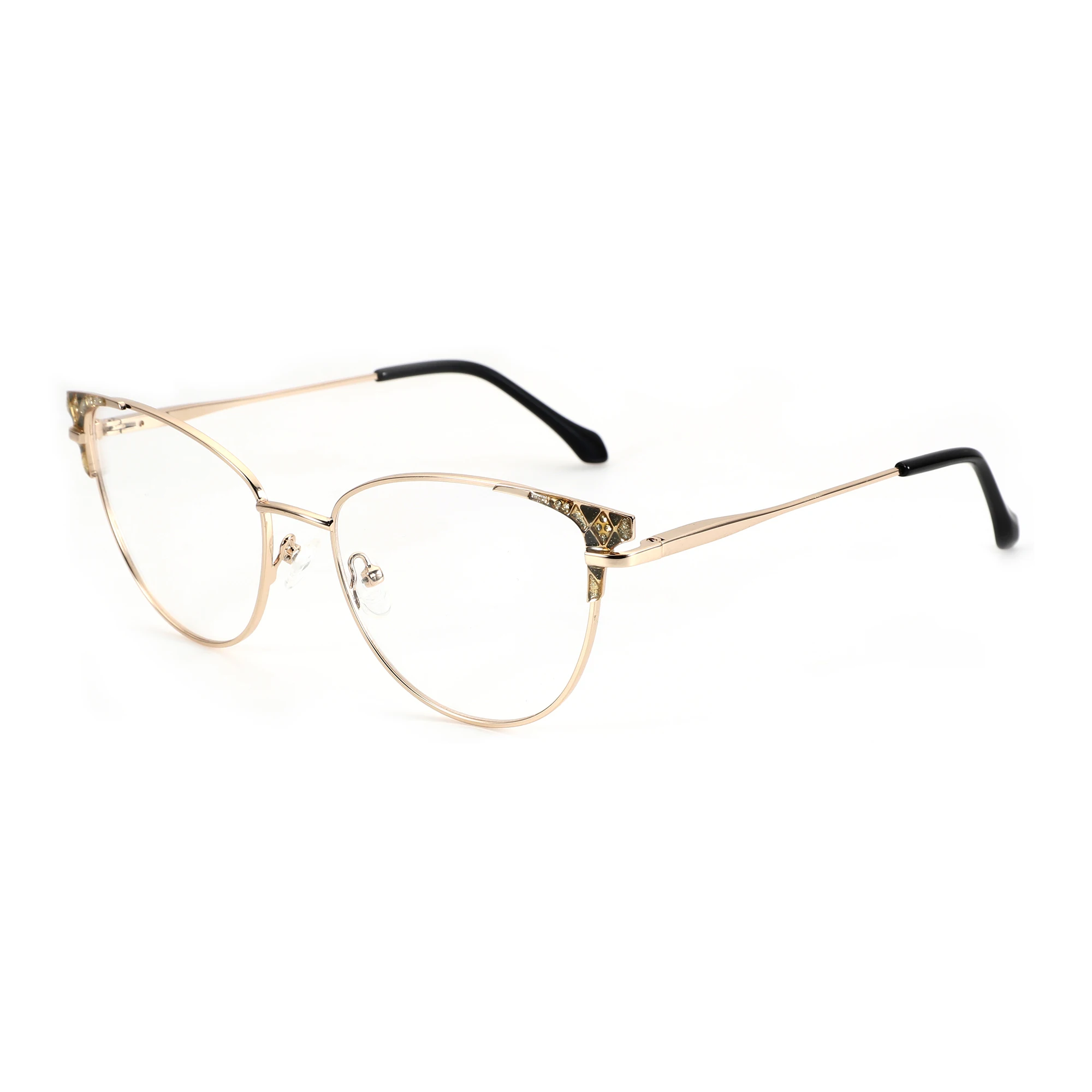 ZENOTTIC Fashion Cat Eye Korrektionsbrille, Anti-Blaulicht/Photochrome optische Brille für Damen