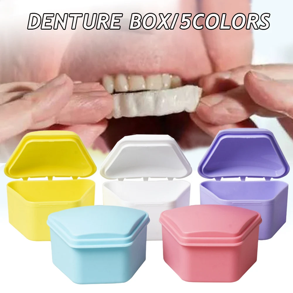 Boîte de bain de prothèse dentaire, étui de retenue dentaire, orthèse orthodontique, protège-dents, appareil, conteneur, fournitures buccales, livraison rapide