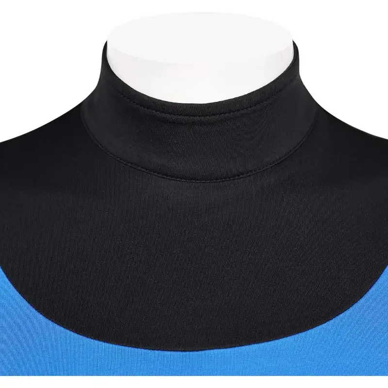 

asdh8@2025 Movie 4 Pieces Fantastic Roleplay Susan Storm Cosplay New Costume Black Blue Jumpsuit Bodysuits Women Adult Girls Hal