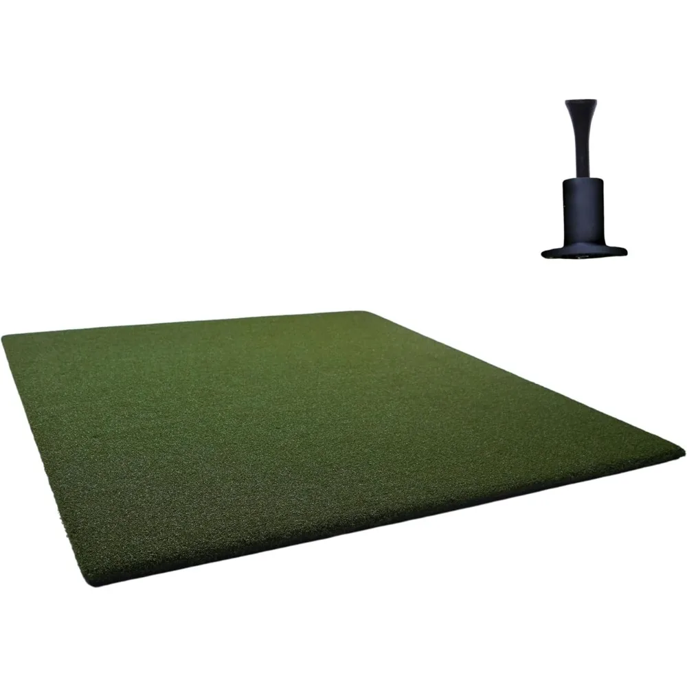 Original Country Club Elite 5x5 ft, Thick Outdoor & Indoor Turf Practice Mat with Real & Rubber Tee Compat