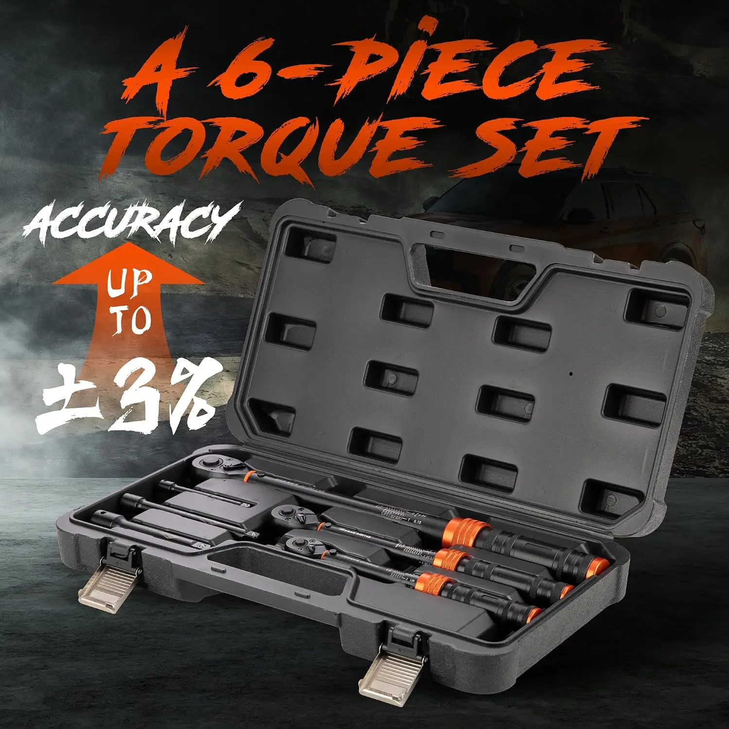 6PCS Torque Wrench Set, 1/4