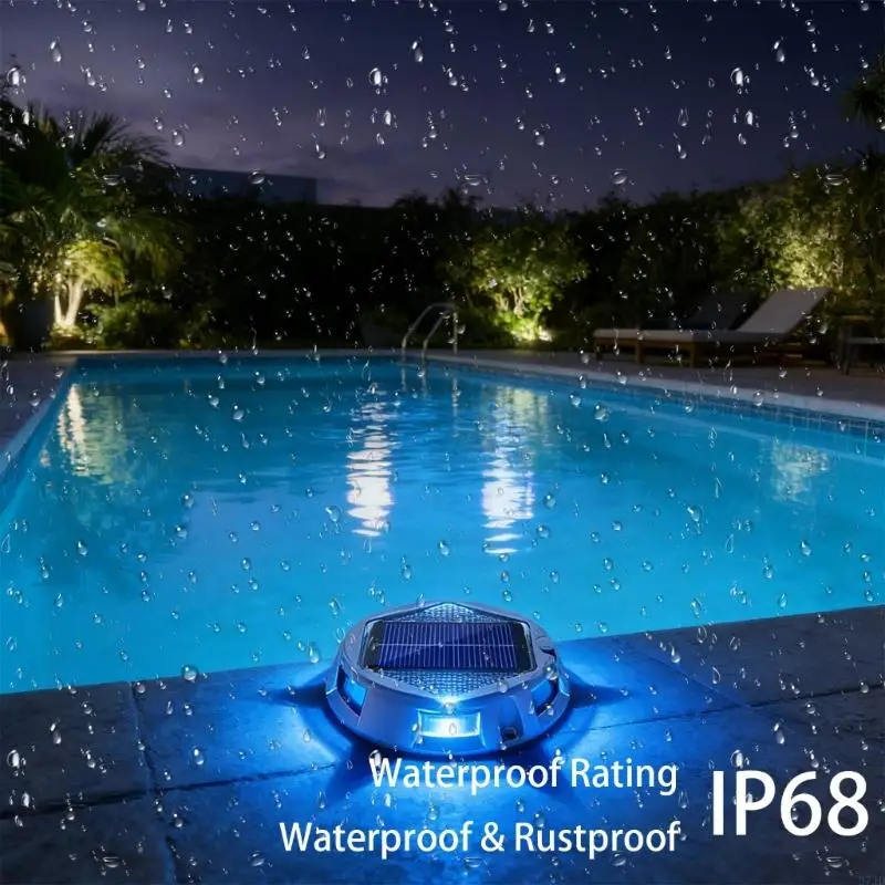 (Pack Of 6) Solar Deck Radiances With 9 Color Configuration For Outdoor Route Lighting Easy Installation Permanent Plan 37JD