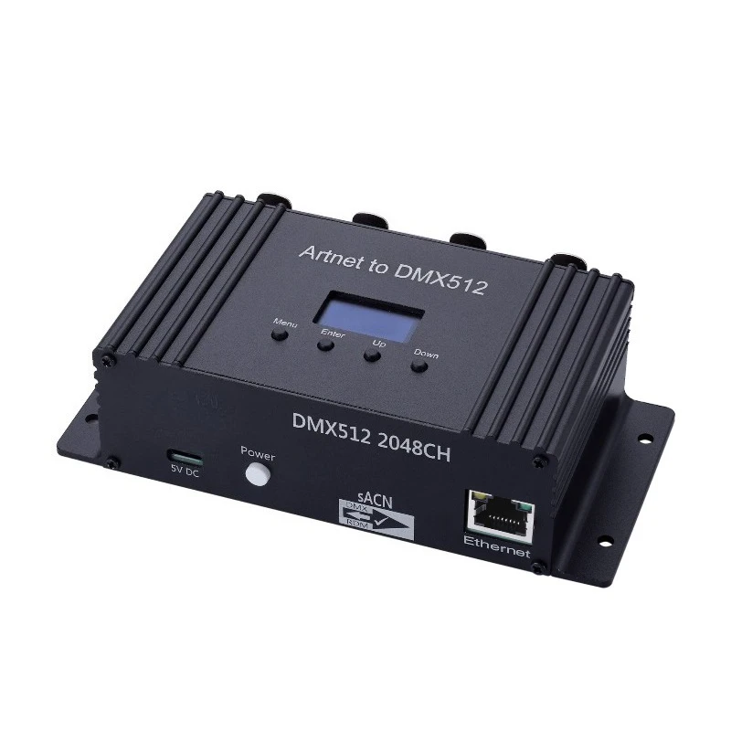 Portable USB-Integrated Network Lighting Controller with 4-Channel DMX512 Bidirectional 2048 Channels