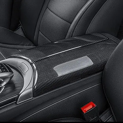 

Interior Armrest Storage Cover for Mercedes C/GLC Class (2015-2022) - Carbon Fiber Trim