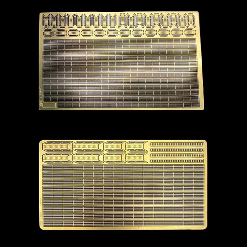 1Set Multi-Scale Photo-Etched Railing/Escalator/Ladder Kit DIY Etched Parts for 1/200 1/350 1/700 Scale Ship Model Detailing