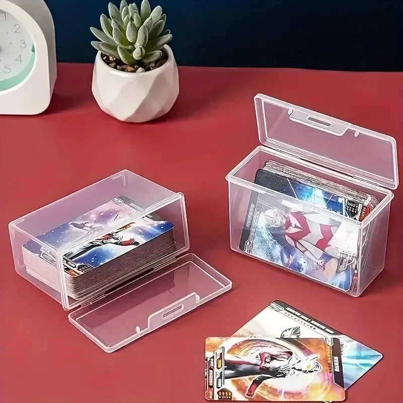 1/3 Stück transparente Poker-Aufbewahrungsbox, Spielkarten-ID-Sternkartenhalter, Poker-Box für die Aufbewahrung und den Schutz von Karten – Detail 4