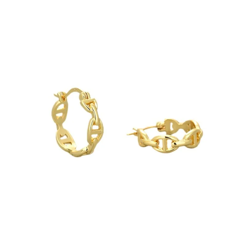 Vintage Hohle Kreis-Ohrclips S925 Silber Tägliche Ohr-Accessoires – Detail 6