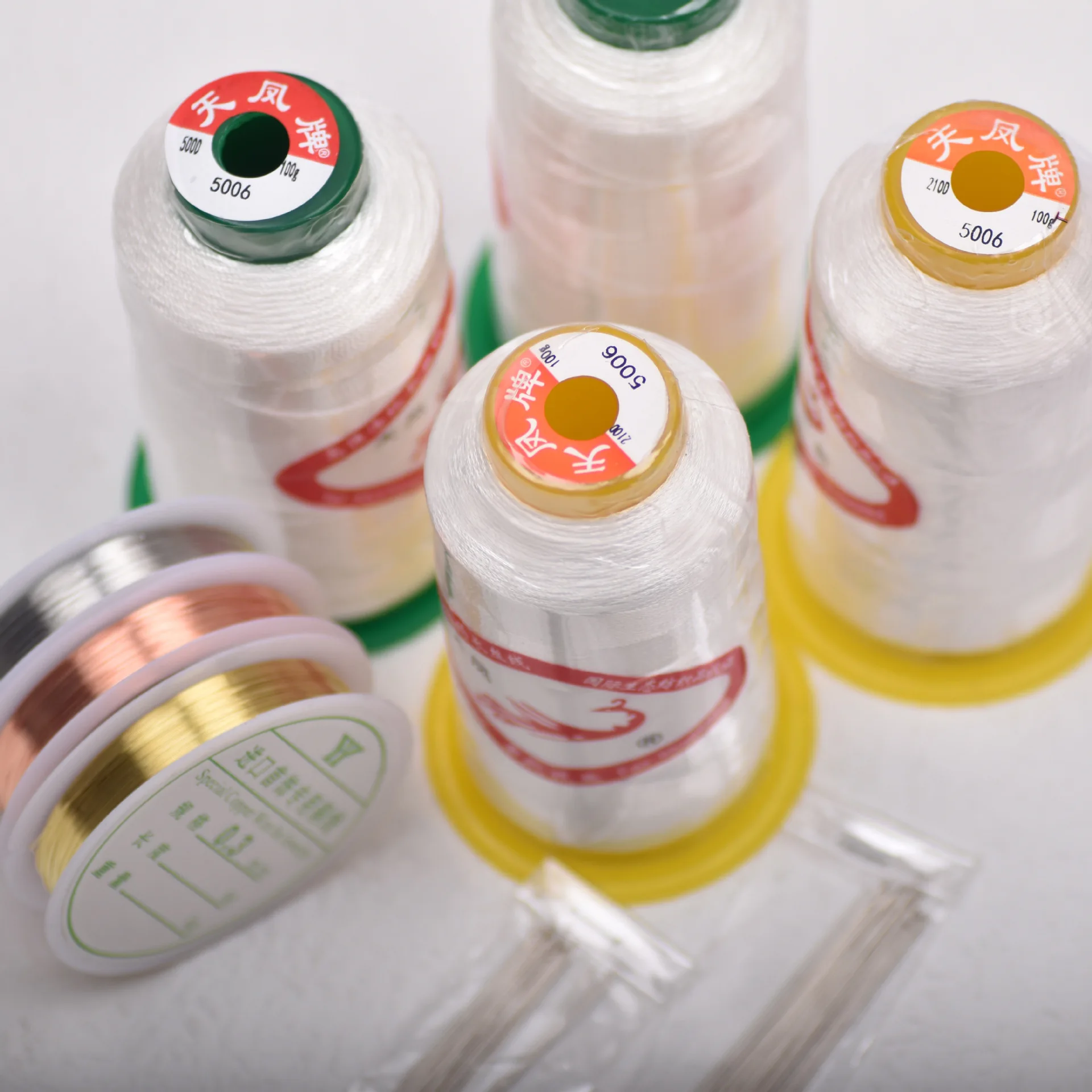 

Ожерелье из пресноводного жемчуга, нить «сделай сам», белая хлопковая нить, тонкая игла, открывающаяся игла, Кристальный эластичный шнур