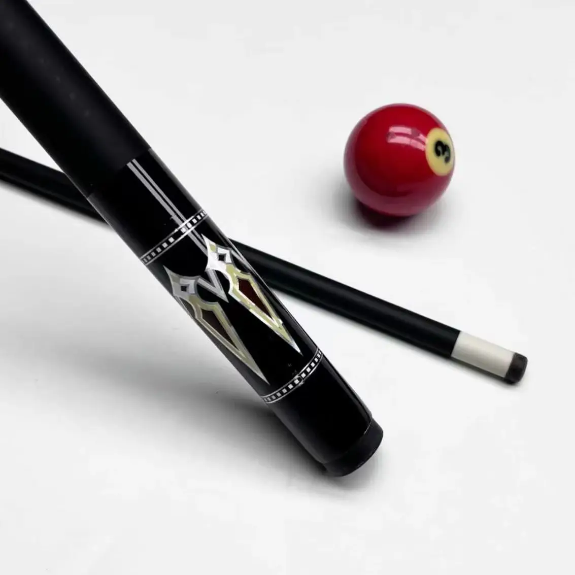 Glass Fiber Pool Cue with13mm Tip 1/2 Split Billiard Stick Comfortable grip for Beginners