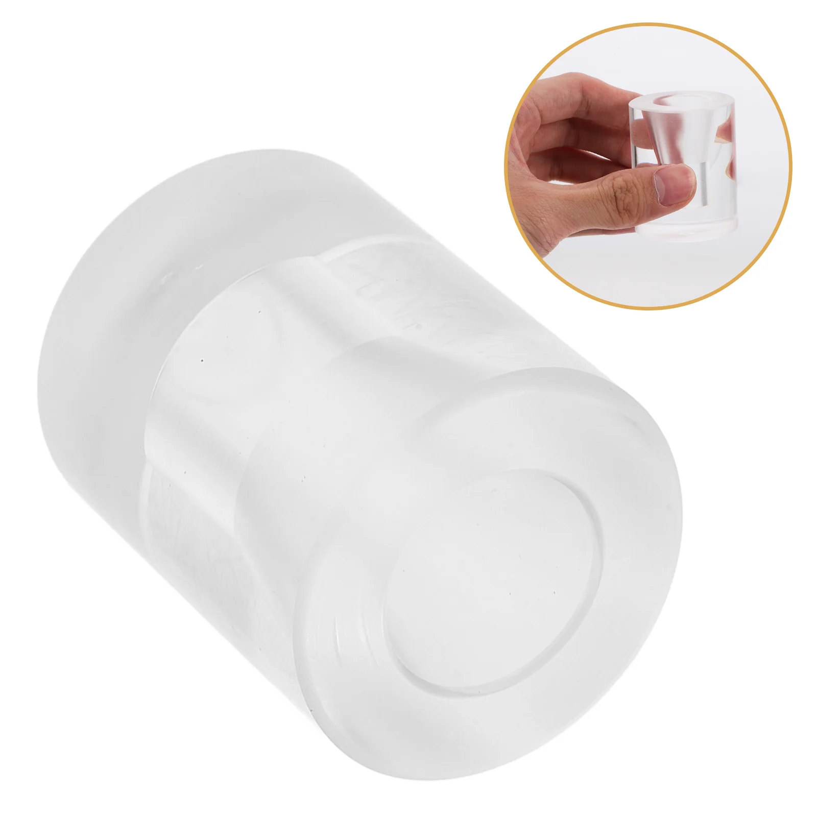 

Clear Acrylic Single Cone Holder Stand Ice Cream Display Rack For Party Dessert Table Easy To Clean Smooth Edge