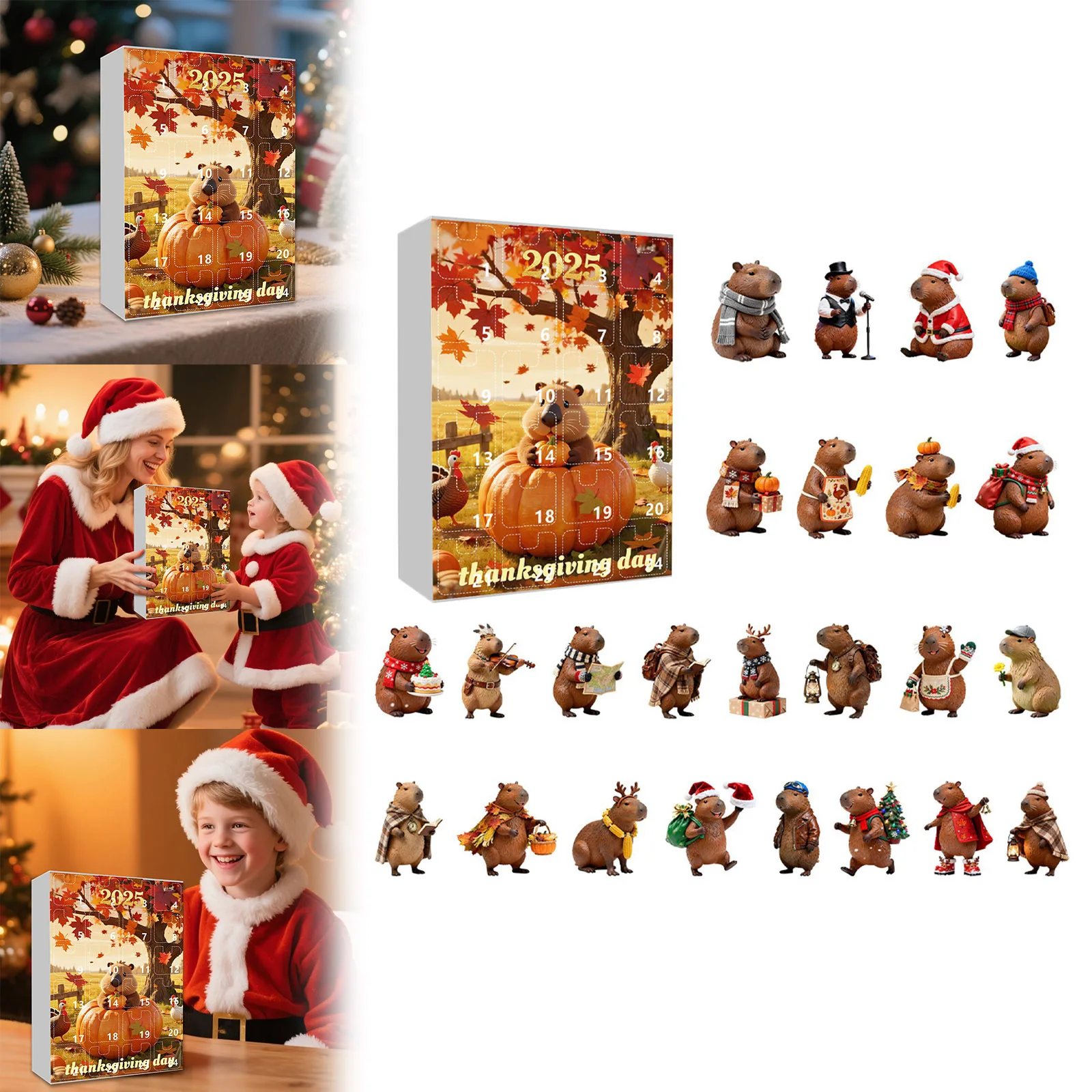 Orologio da parete timer digitale display grande calendario dell'Avvento anatomia ciondolo per il conto alla rovescia di Natale contenente 24 timer per cani per bambini