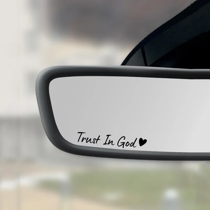 

4pcs/set Trust In God "car rearview mirror sticker! Car Stickers and Stickers - Trust God Mirror Decorative Stickers