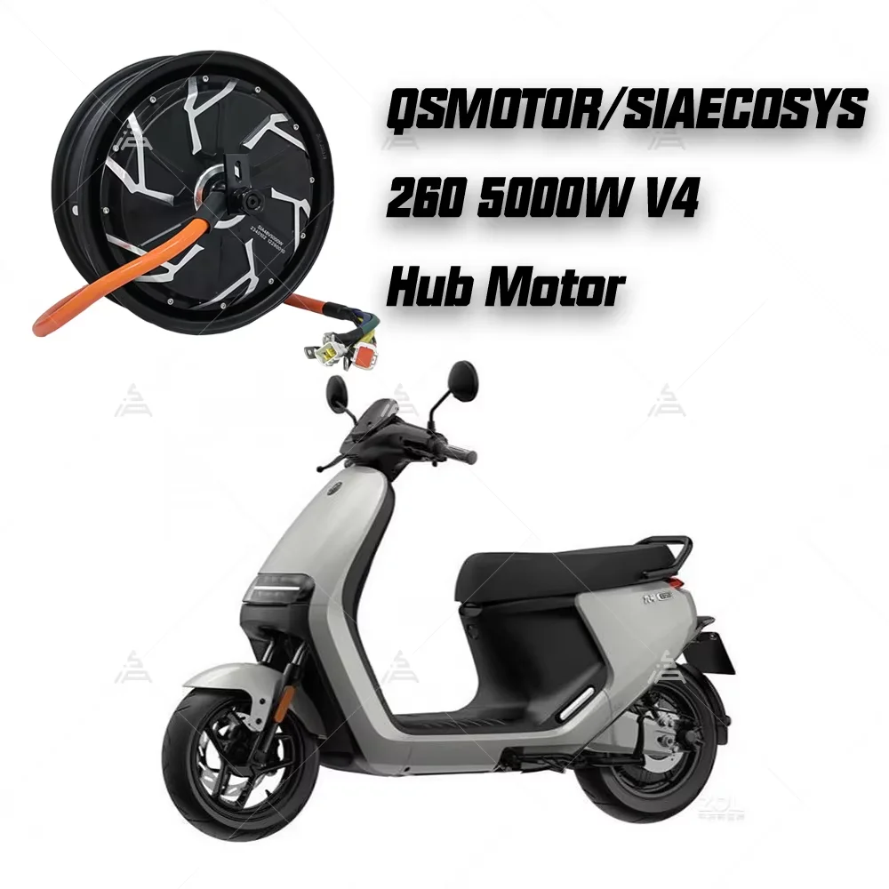 ¡Liquidación de ventas! Motor QS 12*3,5 pulgadas 5000W V4 48V 100kph 72V 150kph Motor de cubo para motocicleta eléctrica