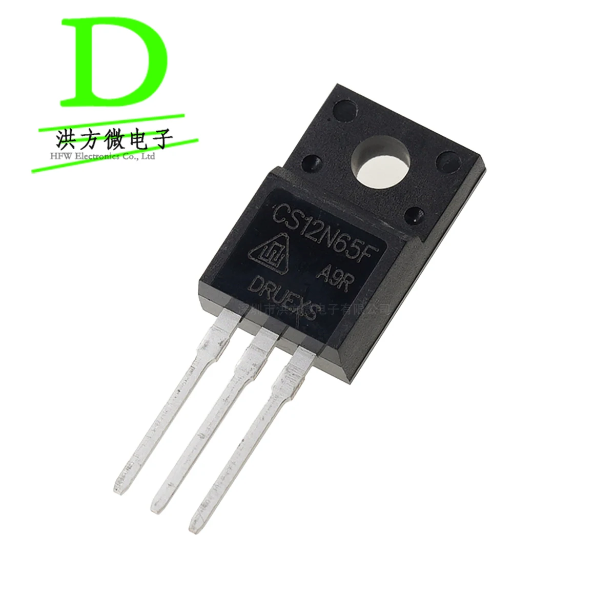 10pcs CRMICRO Brand MOSFET N-CHANNEL CS12N65FA9R TO-220F 650V 12A