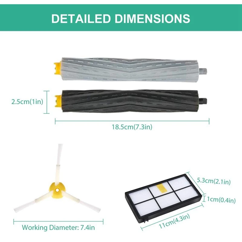 Peças de reposição para robô aspirador de pó irobot roomba série 800 900 peças de reposição roomba robô aspirador de pó