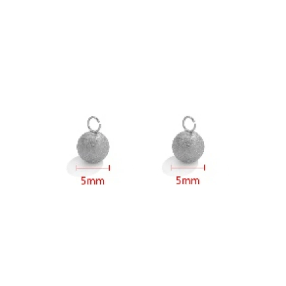 20pcs Stainless Steel Solid Ball Beads for DIY Jewelry Making