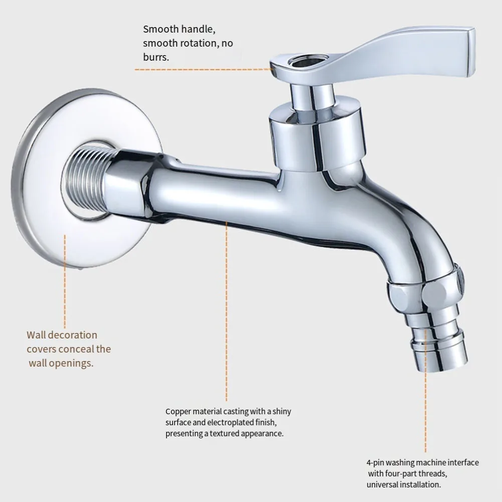 Stylish Kitchen and Bathroom Brass Tap with Control and Leak Resistant Design for Reliable Water Flow Management