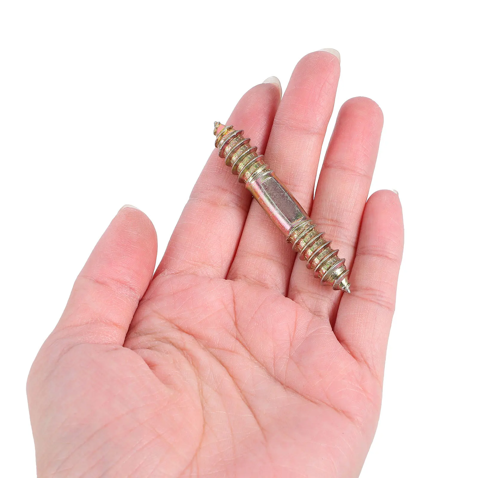 

25Pcs Double Headed Self Tapping Screws Enhanced Grip Dual Threaded Fasteners for Wood Plastic Furniture Assembly and Repair