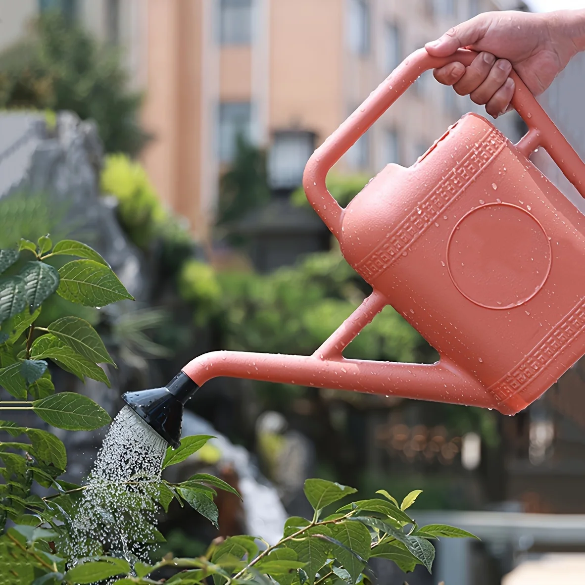 1pc Premium Long-Spout Watering Can for Garden & Lawn - Durable Plastic, 1.32gal/101.44oz Capacity