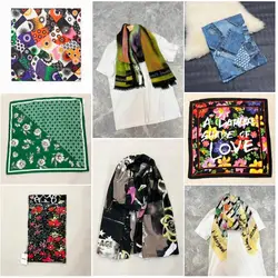 Foreign trade original order New Spanish scarves with printed embroiderymultiple fashionable shawls for sun shading and warmth