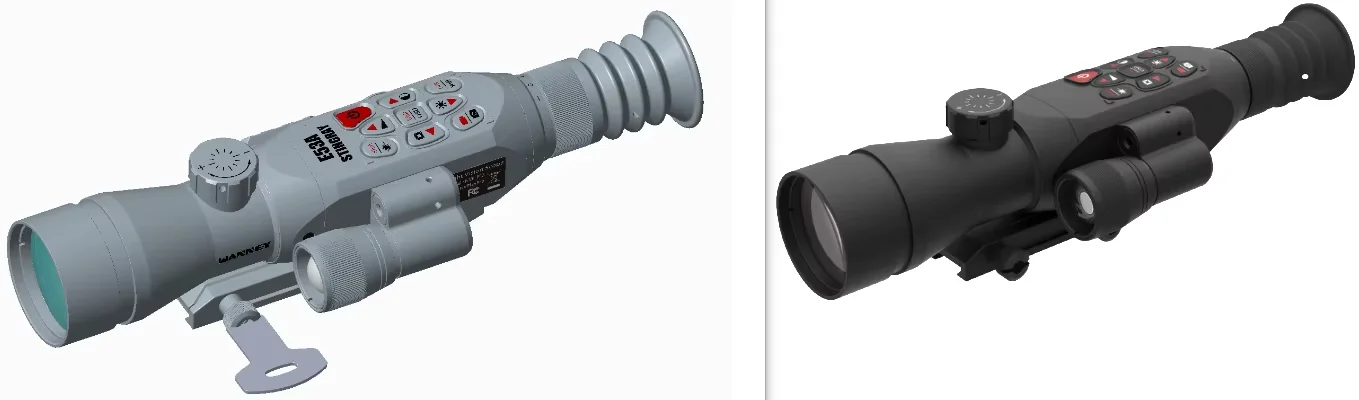 1-4x NVE-E53 نطاق الرؤية الليلية الصيد أحادي جهاز تلسكوب حراري أحادي العين الأشعة تحت الحمراء تصوير نطاقات للرؤية الليلية #5