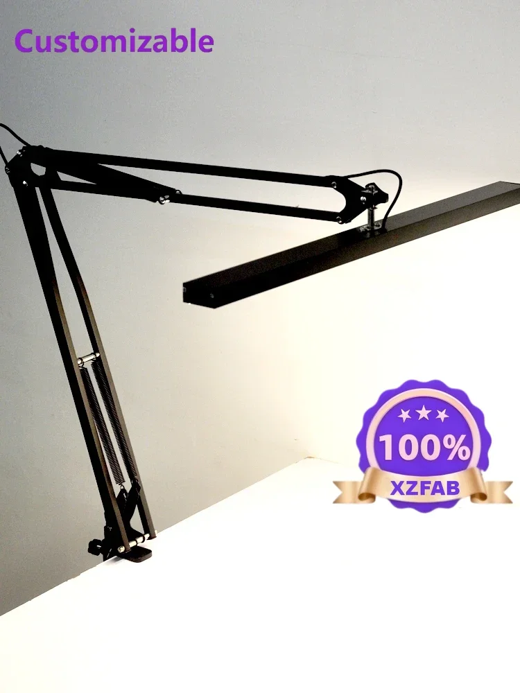 Factory Direct 2026 Model Making Desk Lamp Repair Painting Design Learning Work Office LED Eye Protection Desktop Clip Long Arm