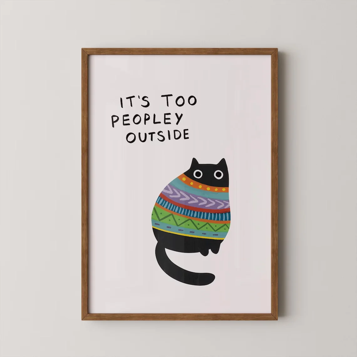 Es ist zu voller Menschen im Freien, um zu drucken. |   Lustige Kunst |   Katzenkunst |   Galerienwand |   GiftBig Cat Jungle Sage Green Deko, Boho Wildlife Poster