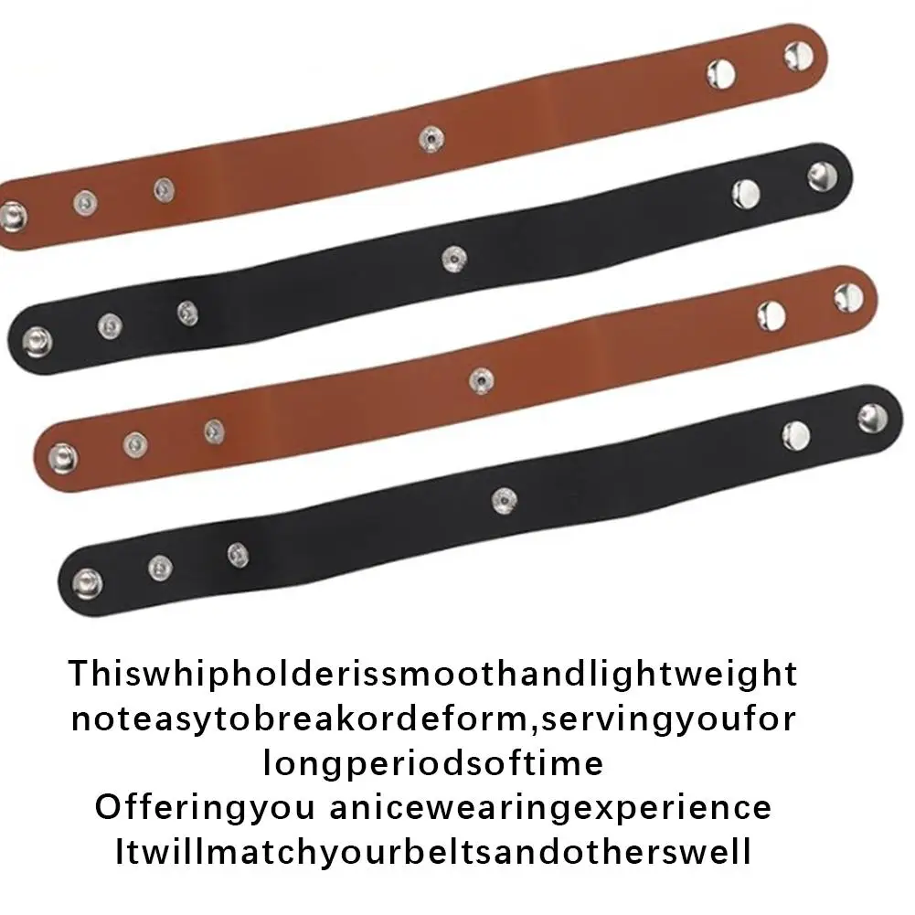 Ремень для крепления конного кнута, регулируемые аксессуары для кнута из искусственной кожи, портативная подставка для кнута
