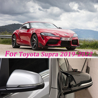For Toyota GR Supra A90 2019-2022 Real Carbon Fiber Exterior Details Rearview Mirror Protective Cover stickers Car Accessory