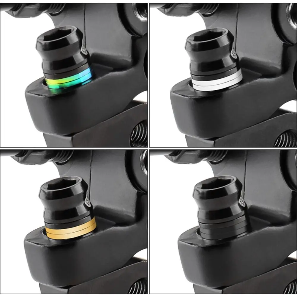 M5/M6 Bike Brake Flat Washer Titanium Alloy Universal Bike Bolts Gasket Colorful Durable Bicycle Spacer Pads Seat Post view 6