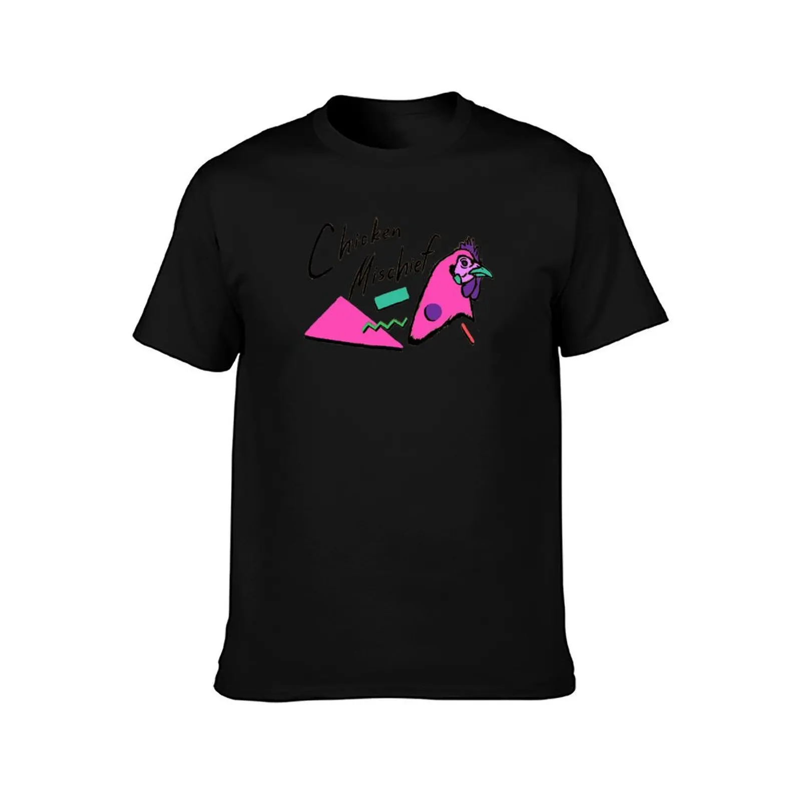 Chicken Mischief T-Shirt Modern Style Print T-Shirt