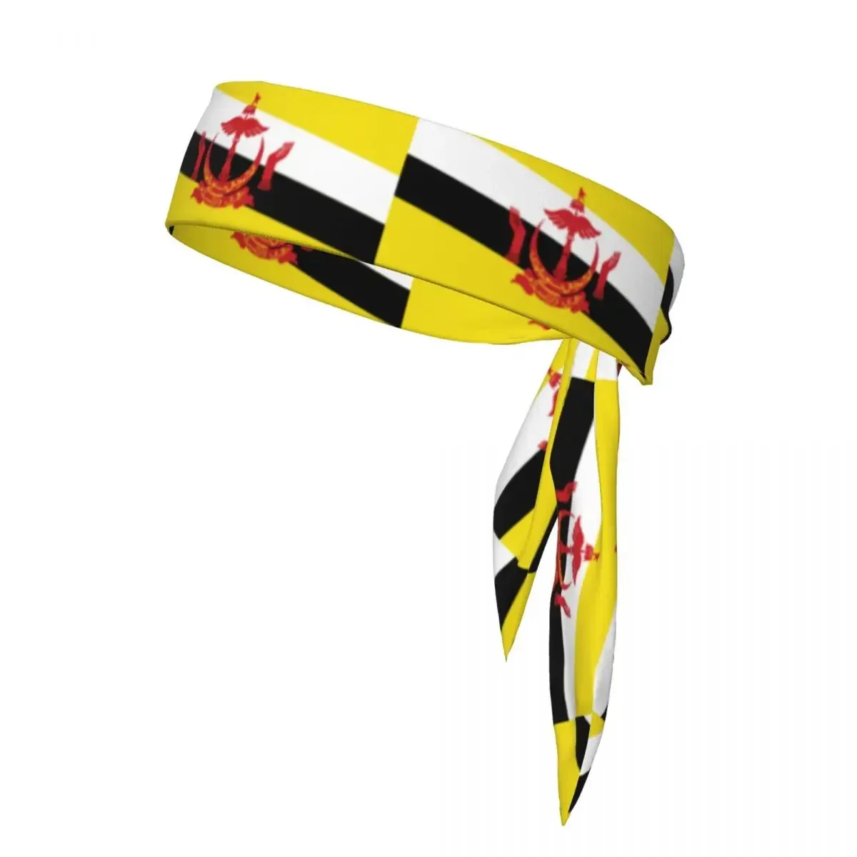 

Sports Headband Head Tie Brunei Flag Bandana Sweatbands Yoga Tennis Headwrap For Adult