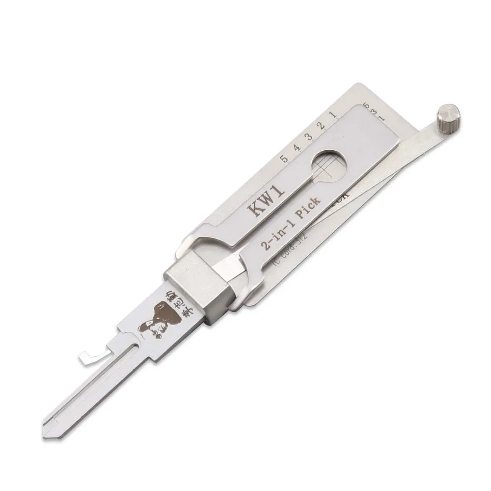 

KW1-L LISHI 2-in-1 High Quality Residential for Kwikset Keyway Tool Locksmith Supplies Repair Tools