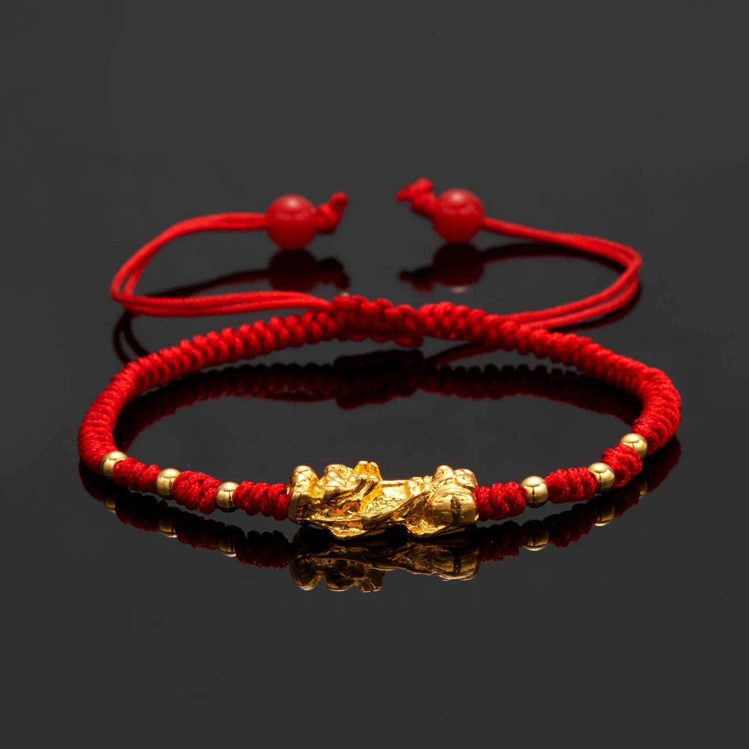 Handmade Friendship Couple Braided Rope Bracelets Women Men Lucky 7 Knot Red String Pixiu Bracelet Unisex Wristband Jewelry Gift