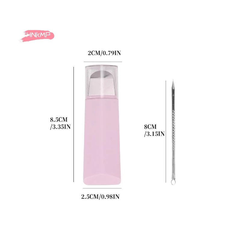 2 pezzi di rimozione di punti neri spatola per la pulizia della pelle set strumento per ago per l'acne detergente per pori del viso set per la cura della pelle per una pulizia più profonda