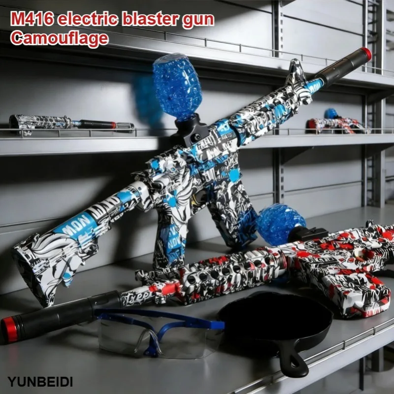 M416 Electric Blastgun Pistol Suit Camouflage High Precision Shooting Toy Gun Outdoor Birthday Gift Toy Does Not Contain Bullets