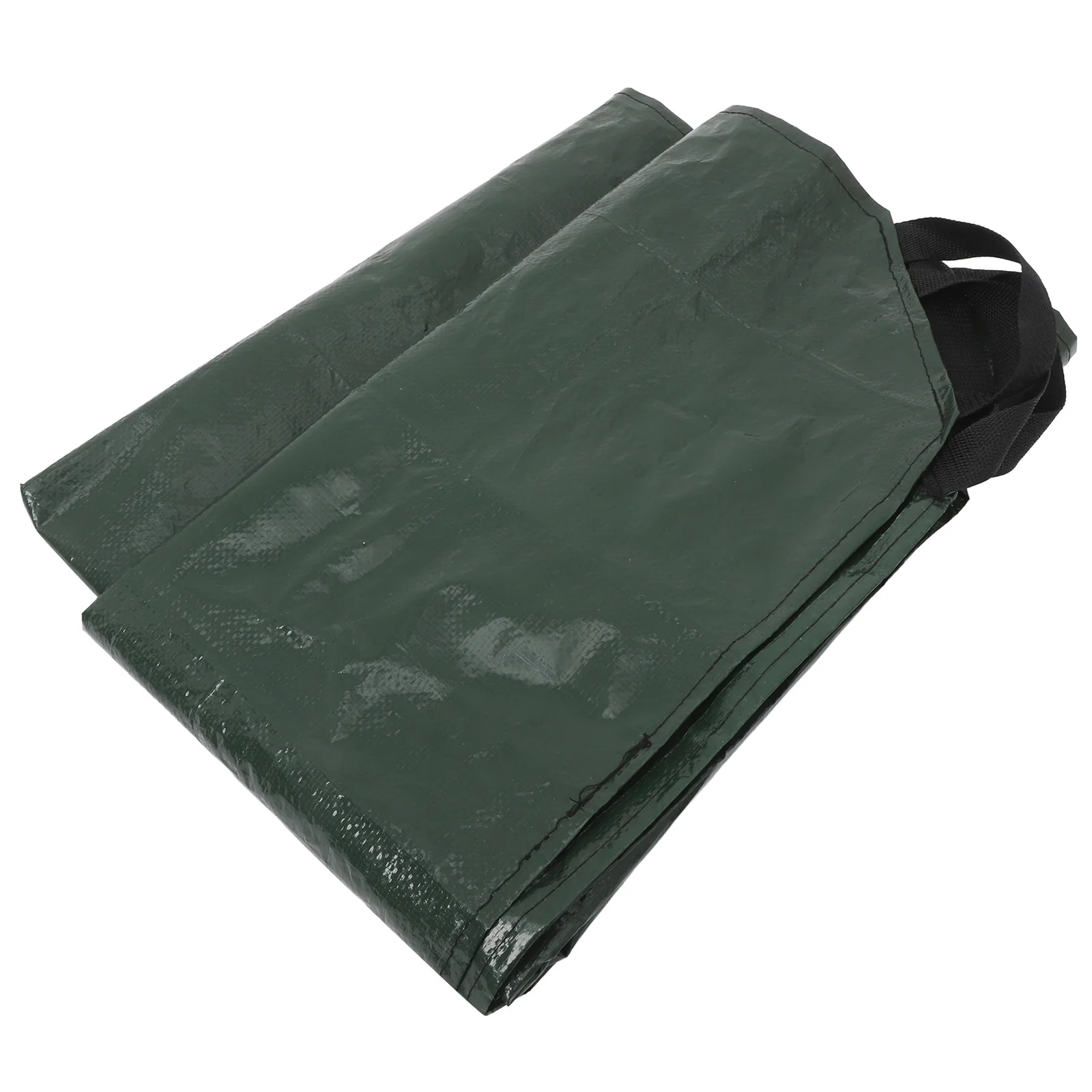 

Foldable Garden Storage Bag Cleanup Tarp PE Woven Large Capacity Yard Lawn Bags Waste Collector Tarp Bags Plant Trash